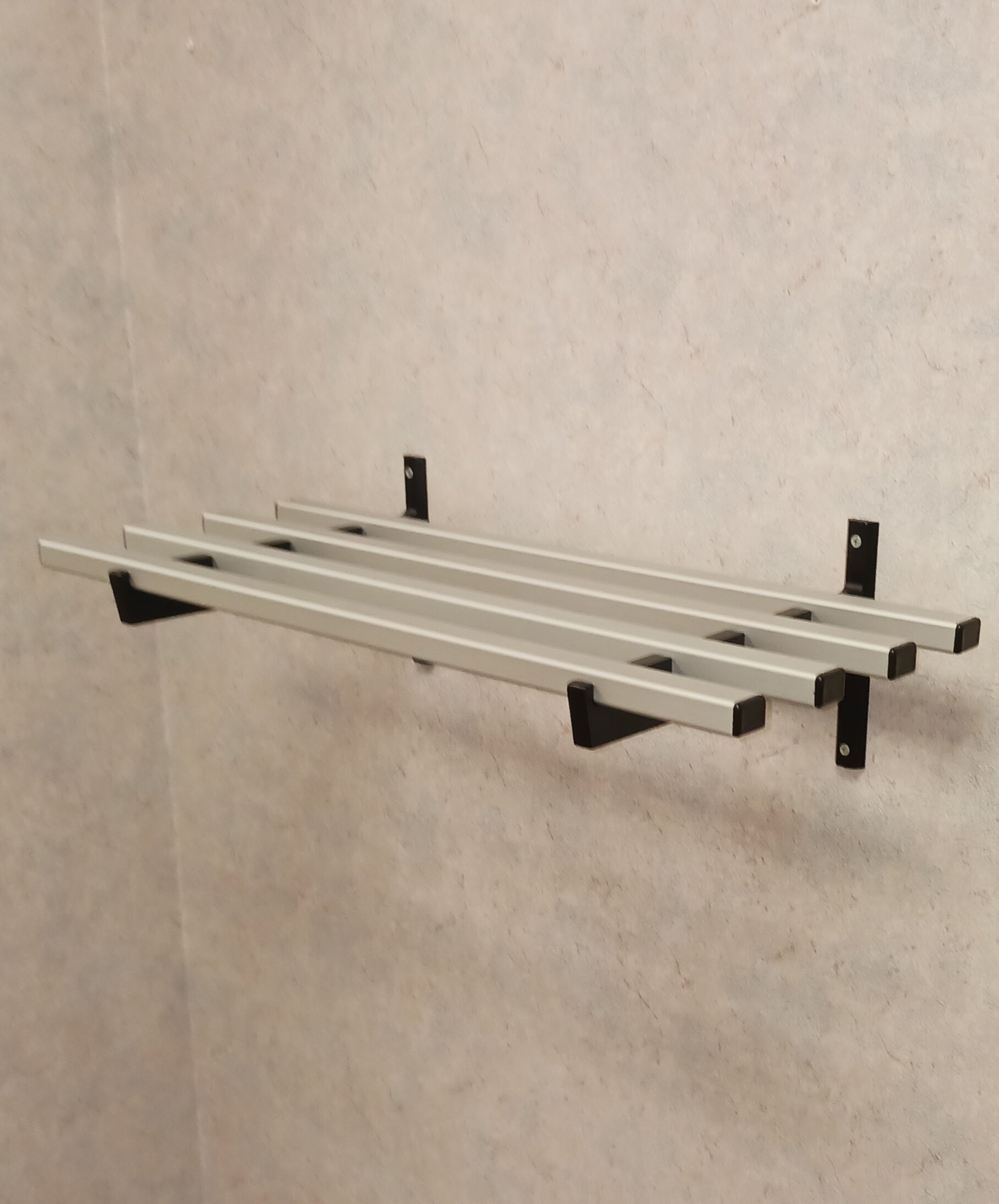 2' Silver Aluminum Shelf c